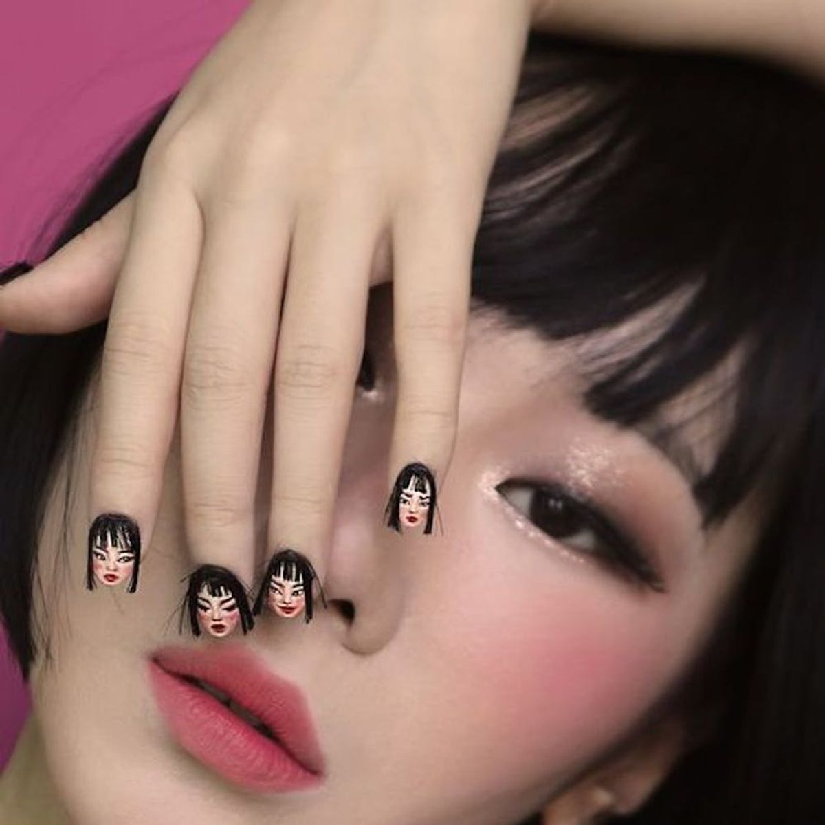 Portrait Nails Are Here to Freak You Out for Halloween