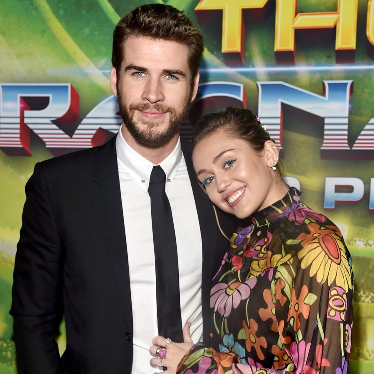 Miley Cyrus and Liam Hemsworth Walked Their First Red Carpet Together in Four Years