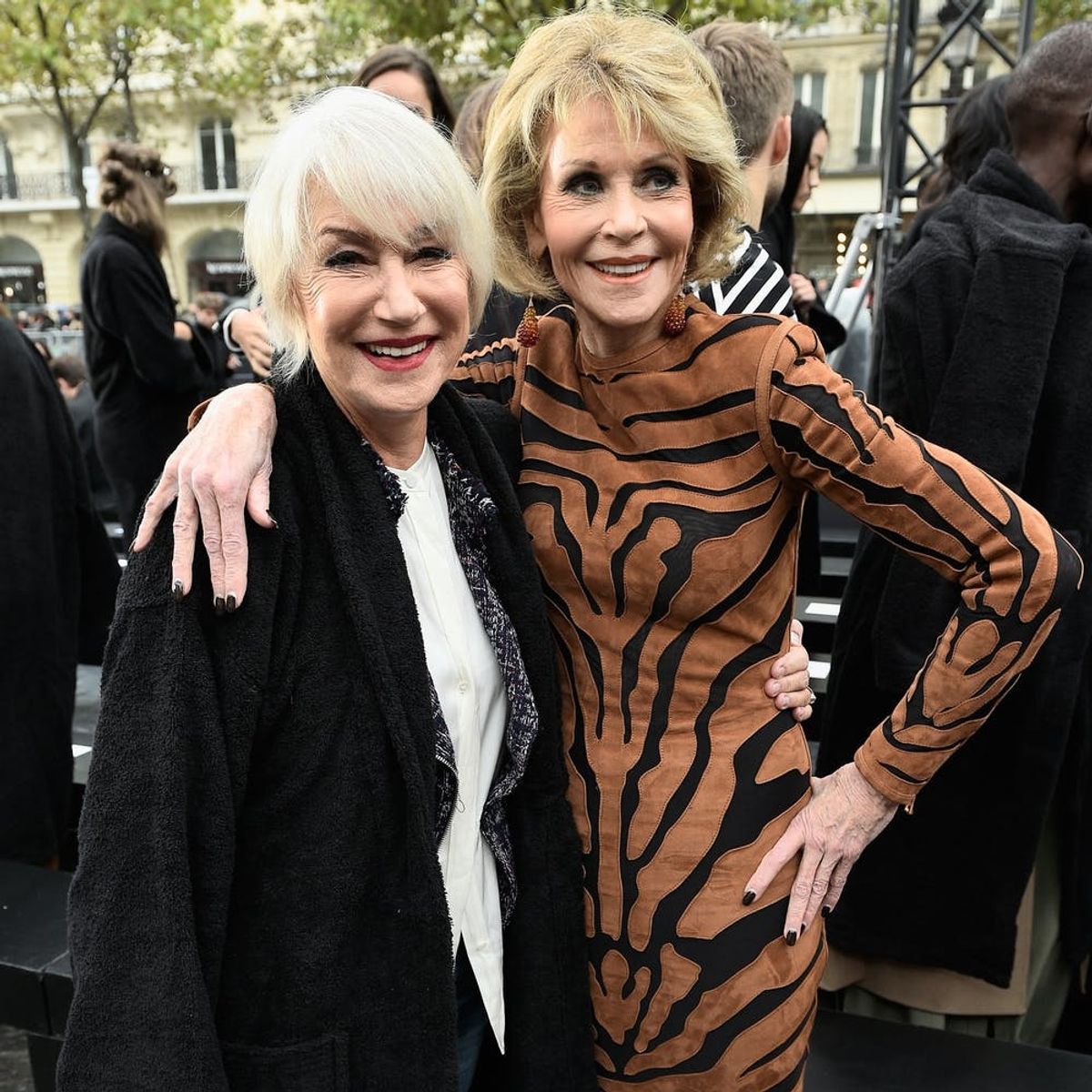 Helen Mirren and Jane Fonda Own the Runway at Paris Fashion Week