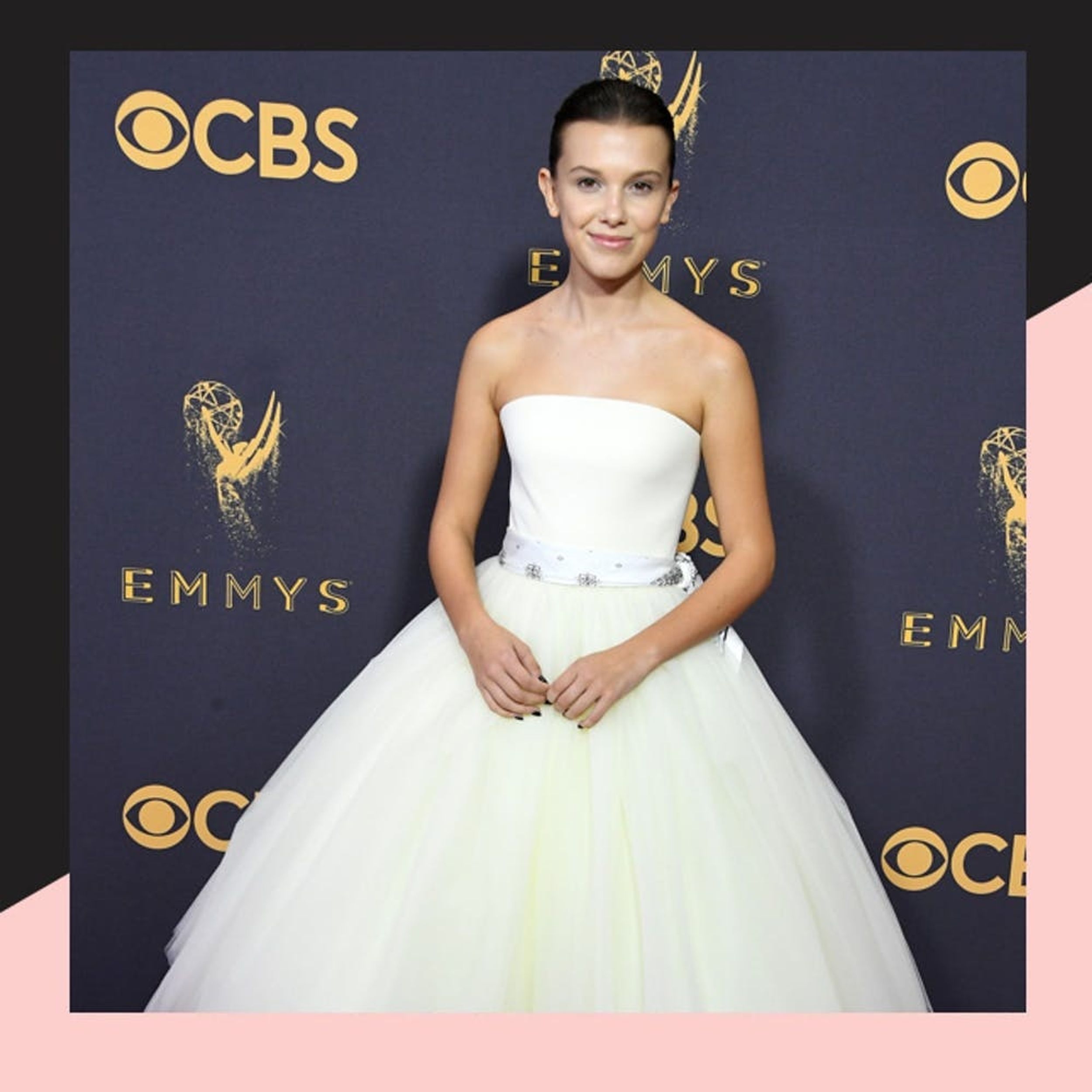 Emmys 2017 Red Carpet: Millie Bobby Brown Looks Like a Sophisticated Snow Queen