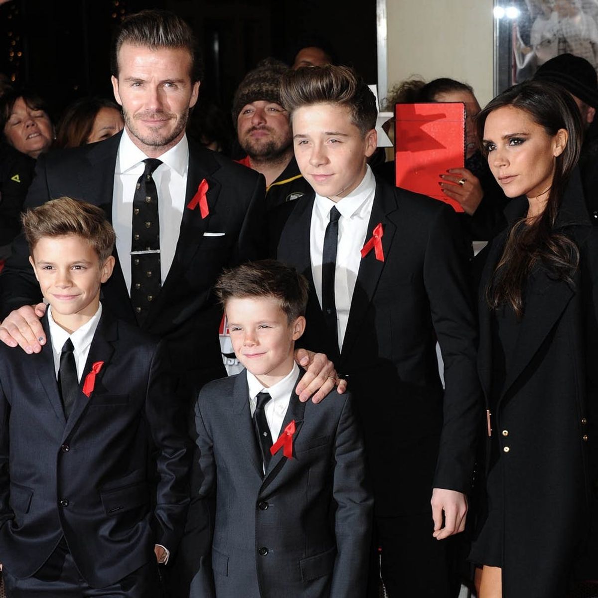 The Beckhams Just Took Over for the Dunphys on the Set of Modern Family