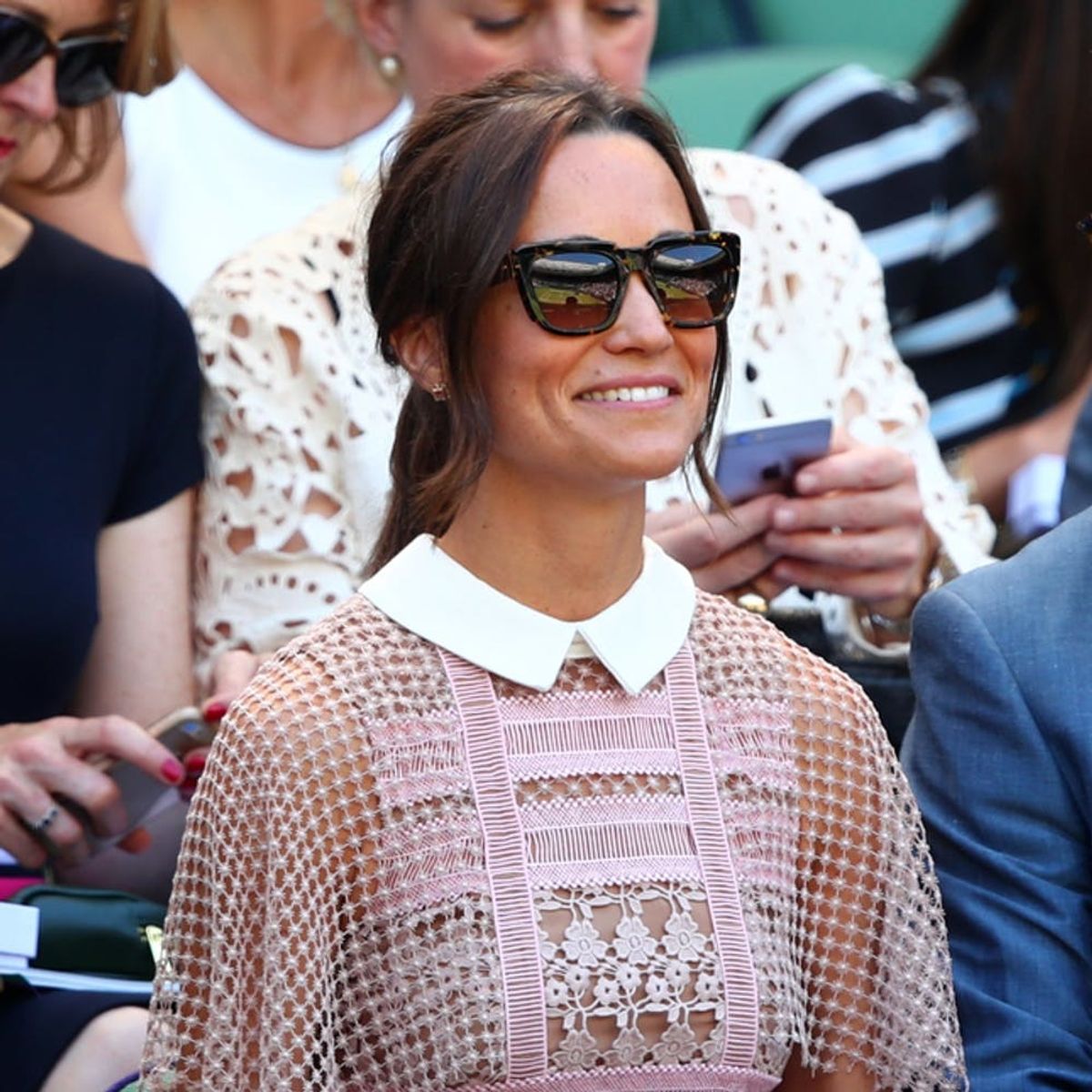 Pippa Middleton Wore the Most Elegant Off-the-Shoulder Look to Wimbledon