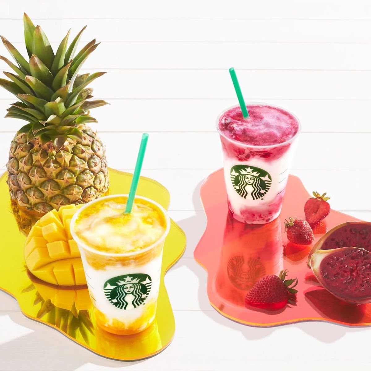Starbucks’ Mango Pineapple and Berry Prickly Pear Frappuccinos are Here