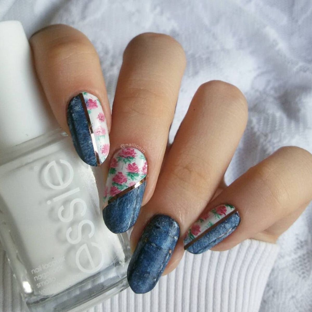 Denim Nails Are the Latest Mani Trend Blowing Up Your Instagram Feed