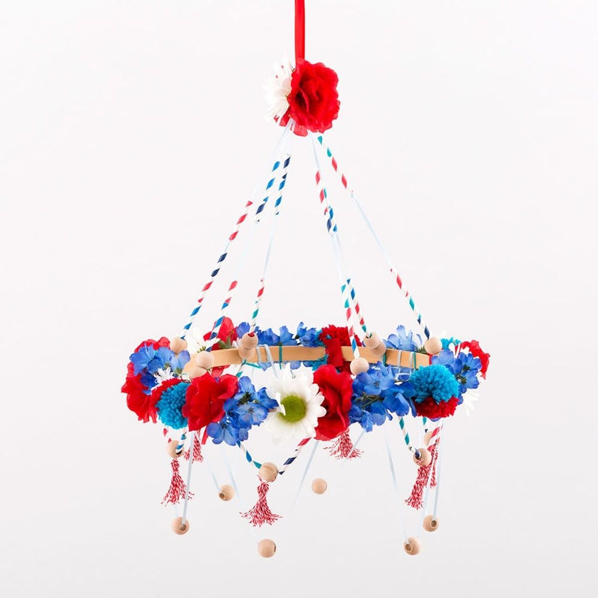 Raise Your 4th of July Spirit With This Crafty Chandelier