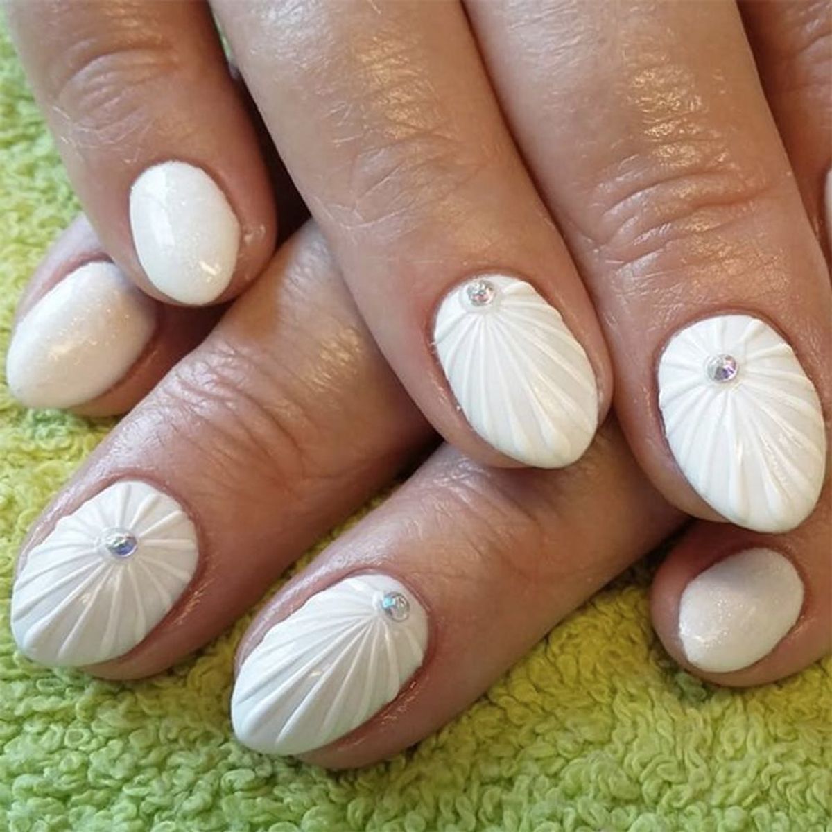 9 White-on-White Nail Designs to Keep Your Mani Looking Polished