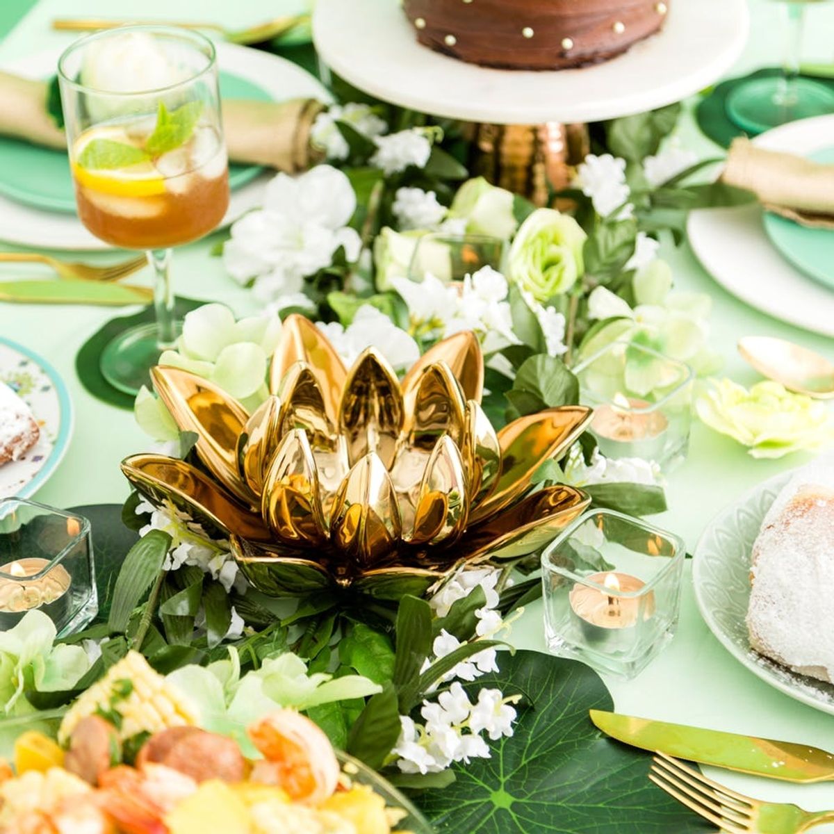 Bring Princess and the Frog to Life With This Tiana-Inspired Boozy Brunch