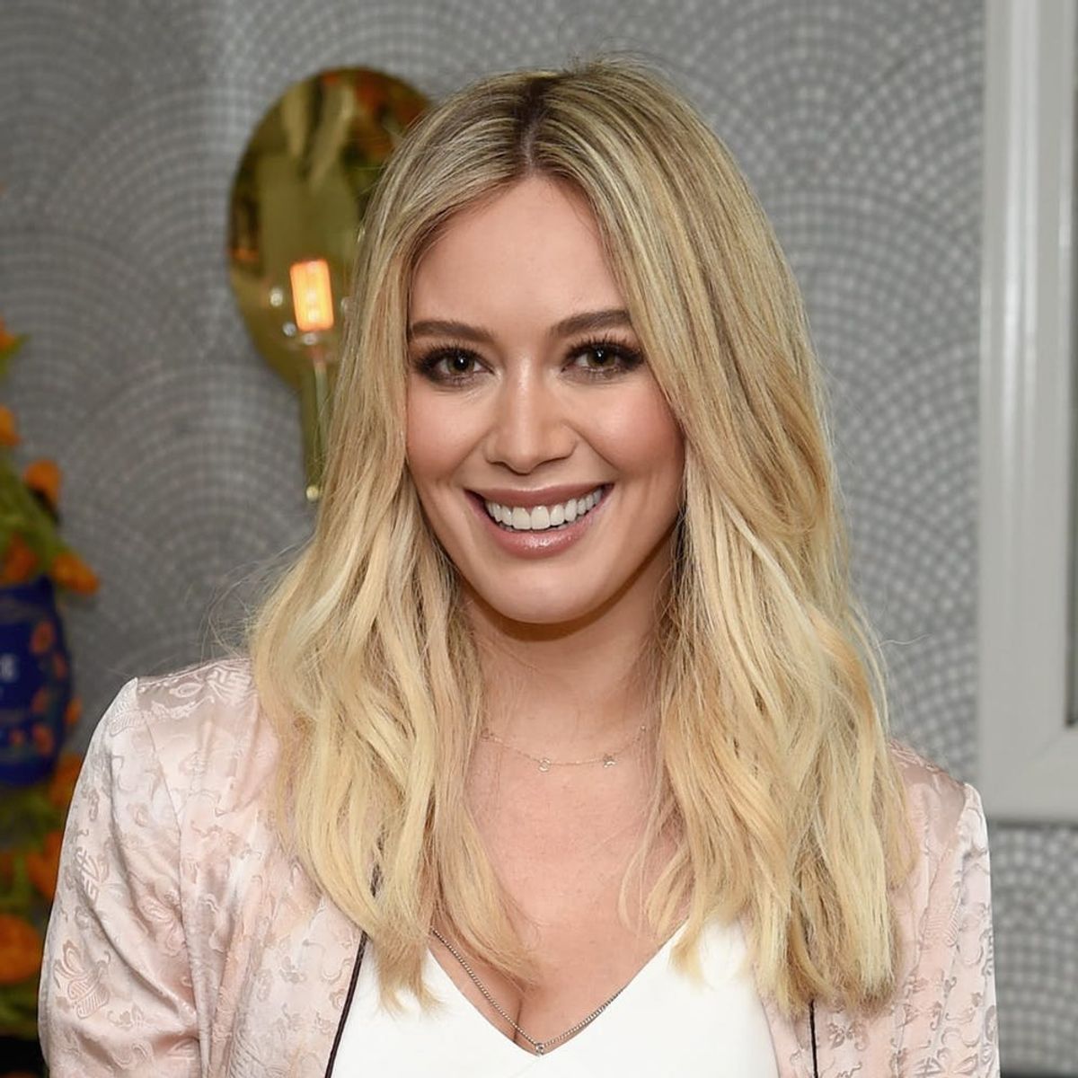 Hilary Duff Looks Like the Dancing Lady Emoji in This Killer Red Dress