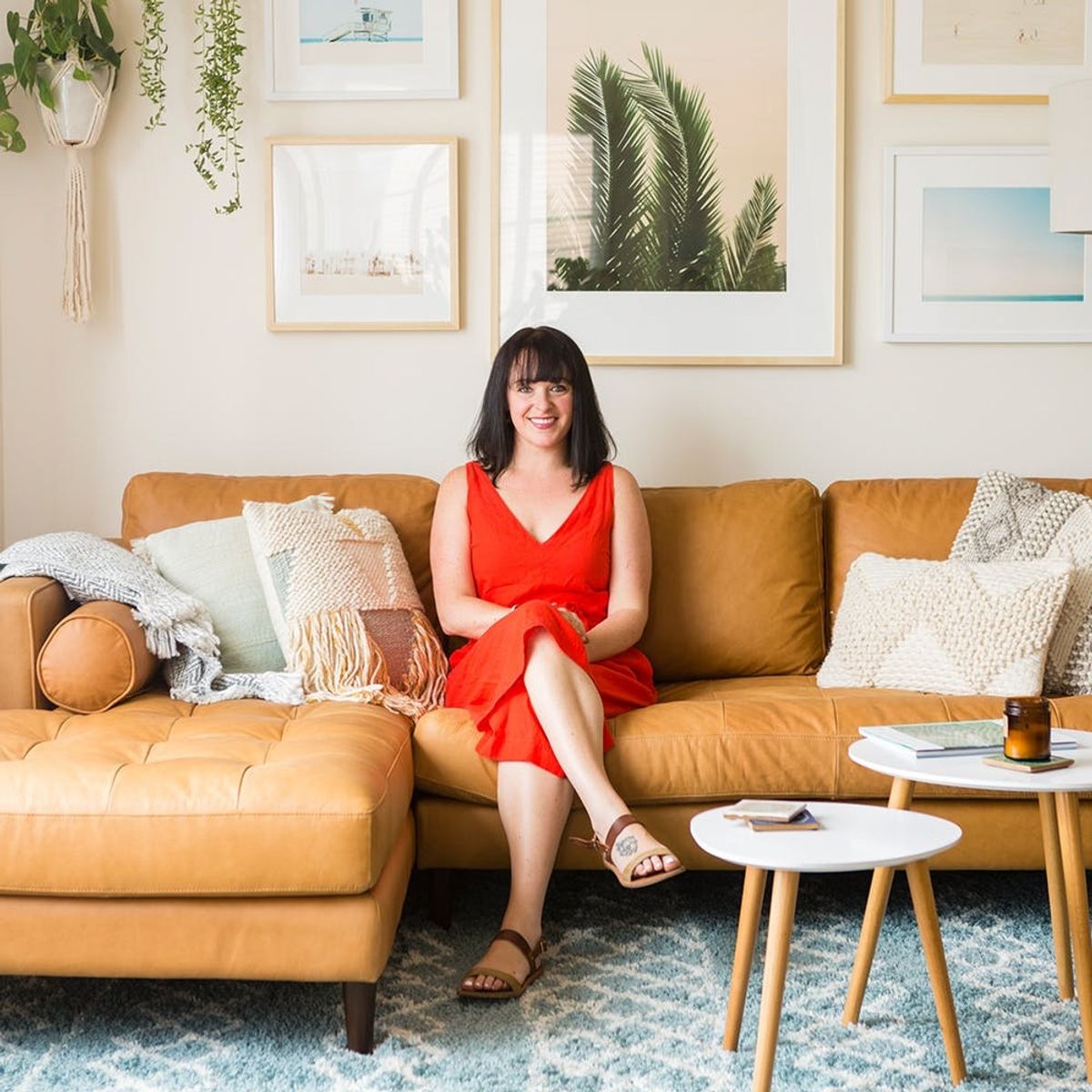 Check Out This 360 Tour of a Boho-Chic Living Room Makeover