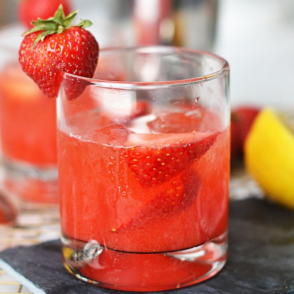 Kick Off Memorial Day Weekend With This Strawberry Rose Cocktail