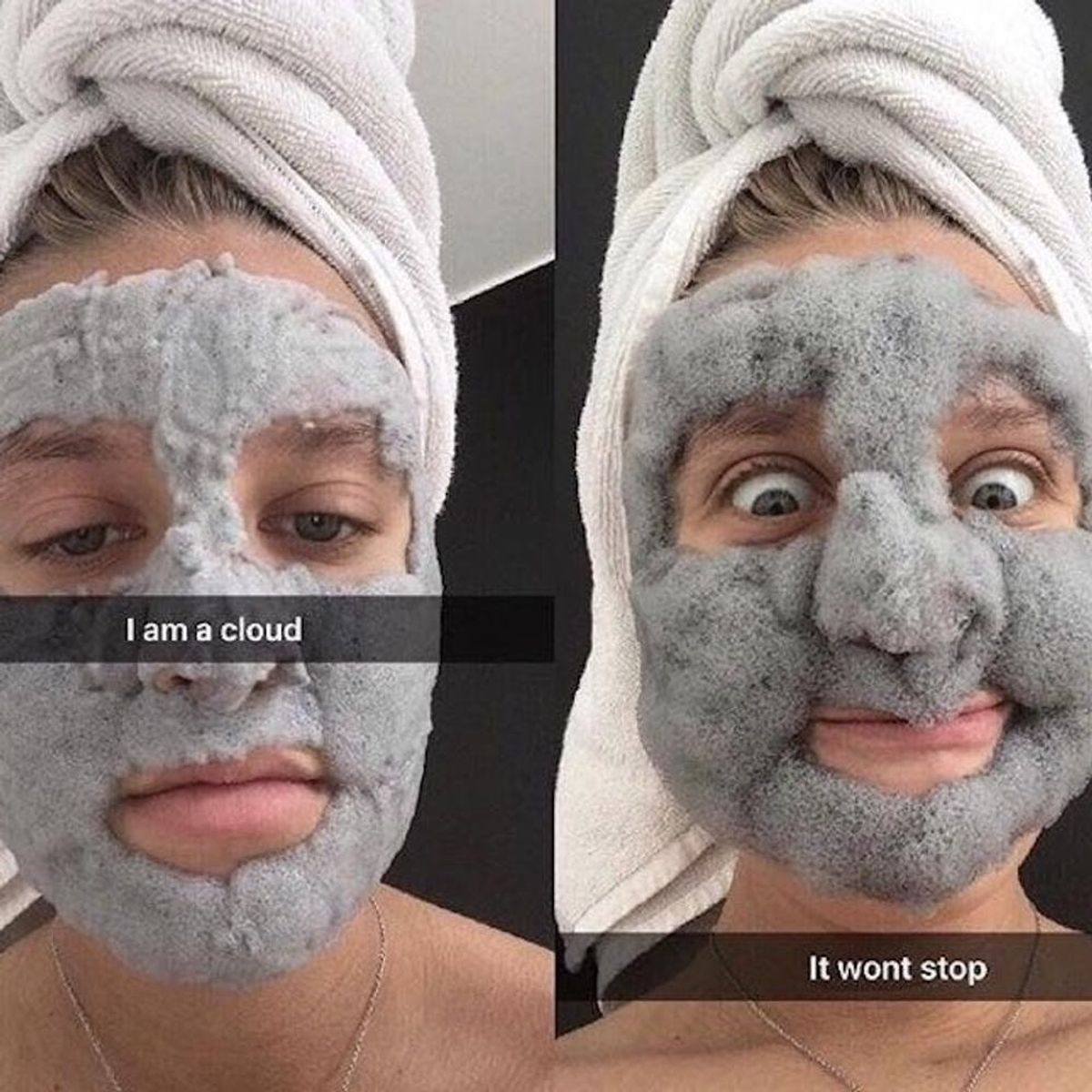 This Viral Pic of a Bubble Mask That Just Won’t Quit Is the Laugh You Need