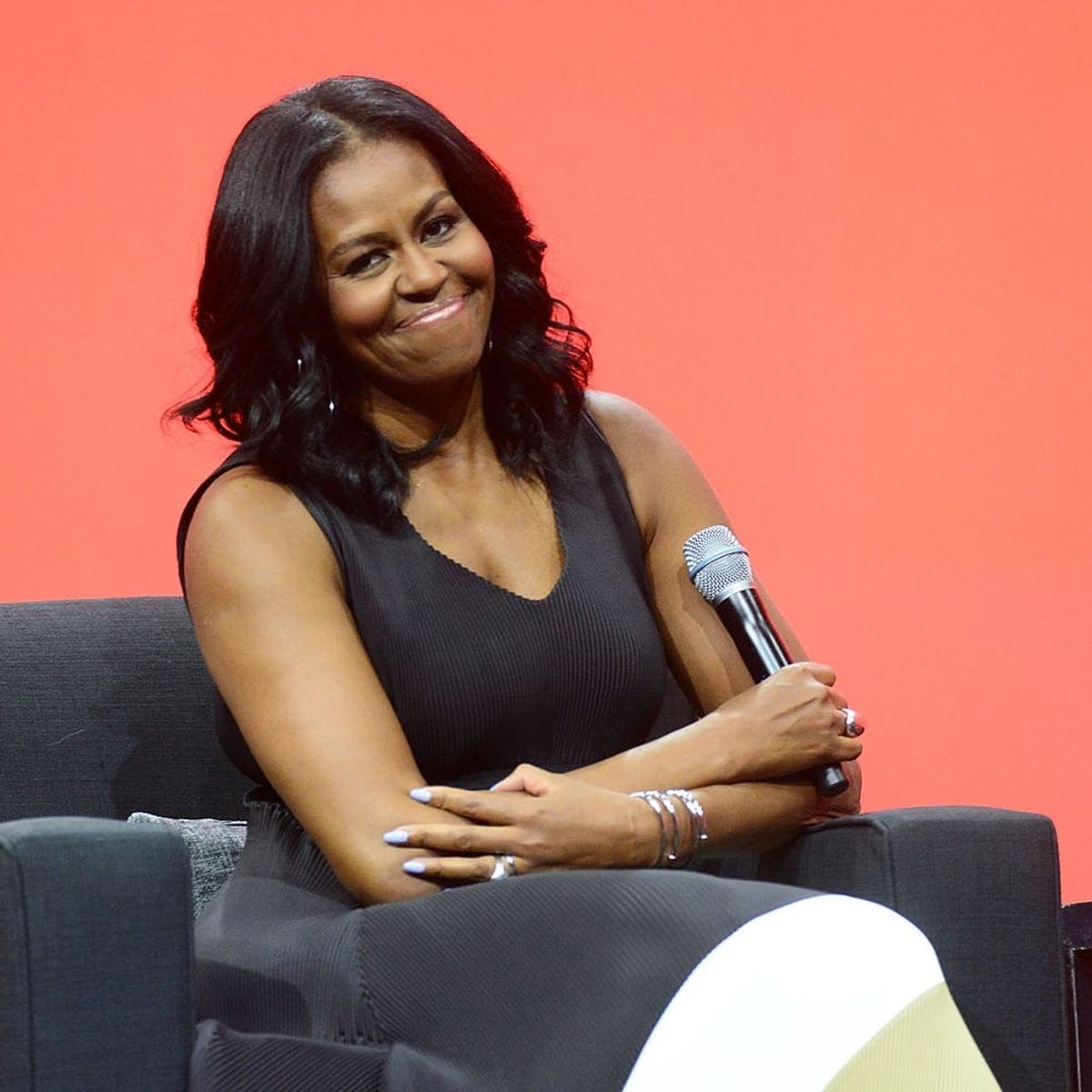 We Found Michelle Obama’s One-Shouldered Top from Her Italian Vacation