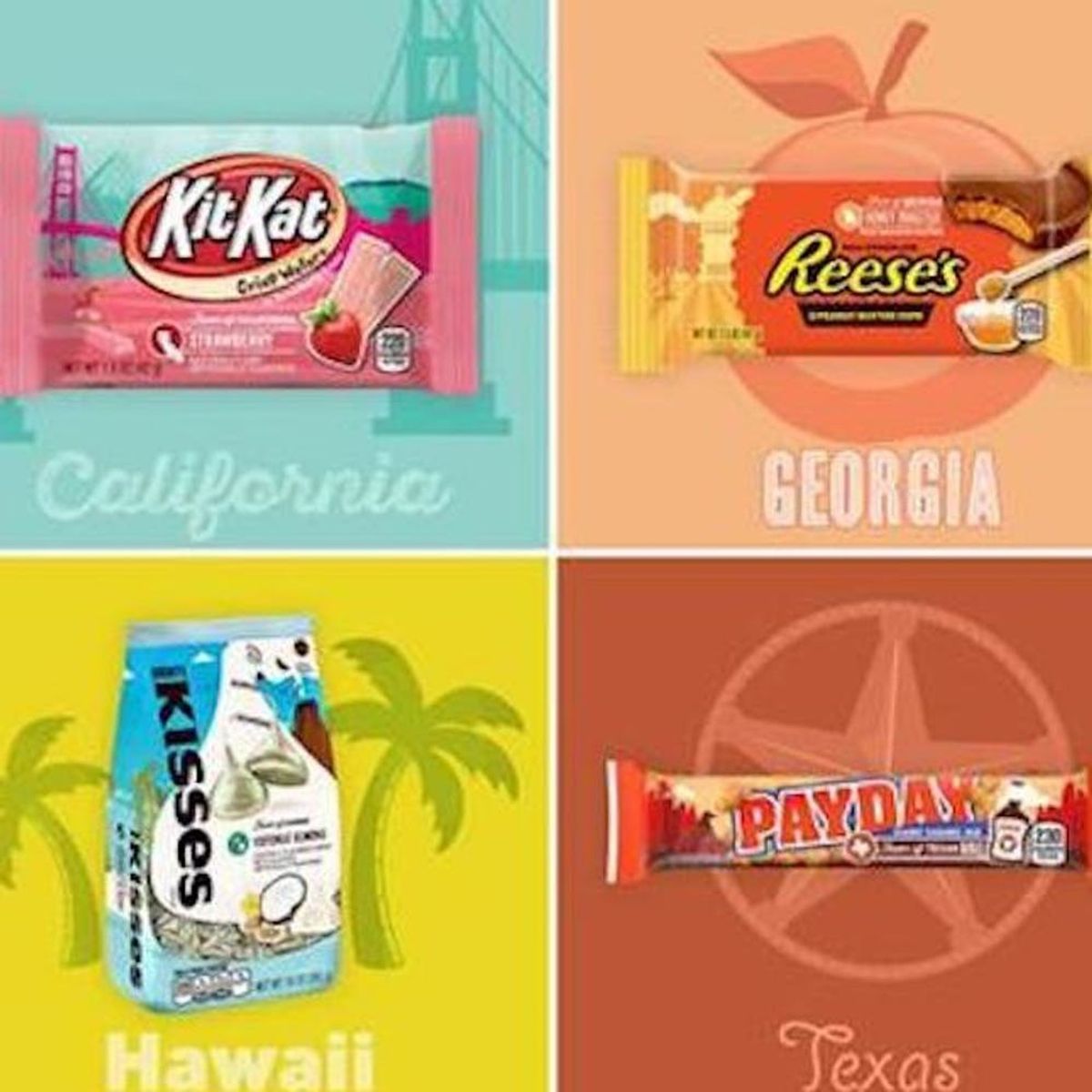 Hershey’s Has Launched 7 New Wild Candy Flavors Inspired by Select States