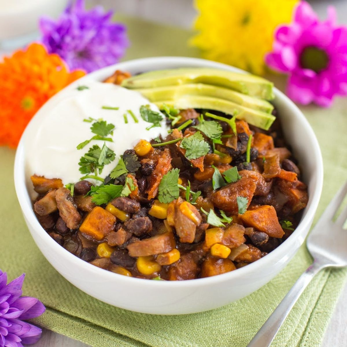 Celebrate Cinco de Mayo With This One-Pot Sweet Potato and Black Bean Chili Recipe