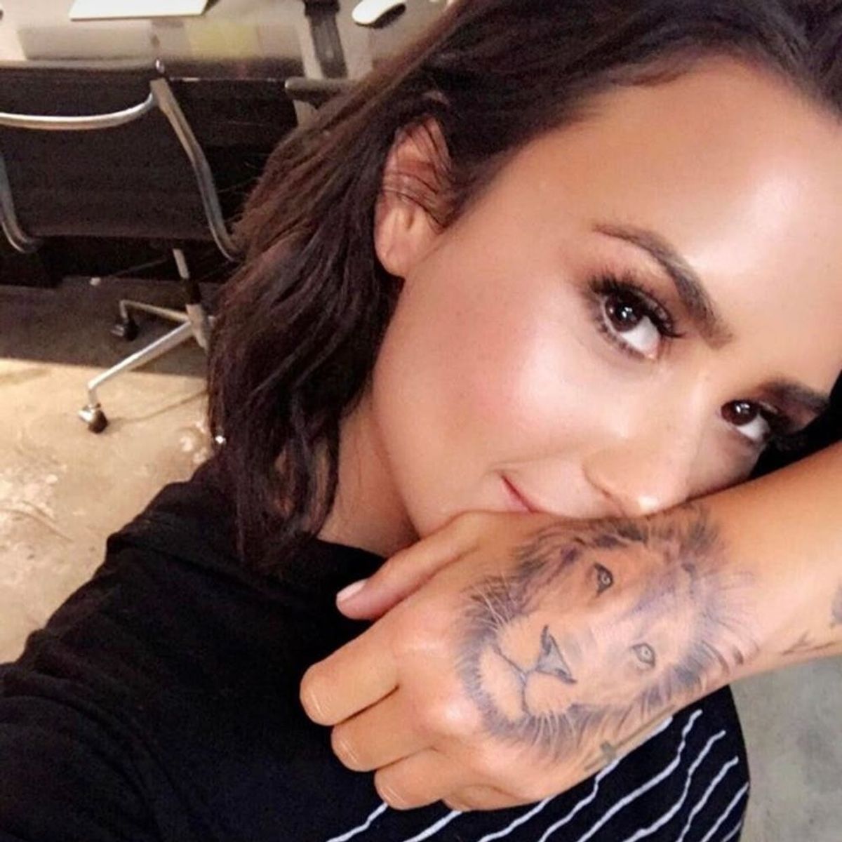 Demi Lovato Shares Her New Lion Tattoo With These Two Celebs