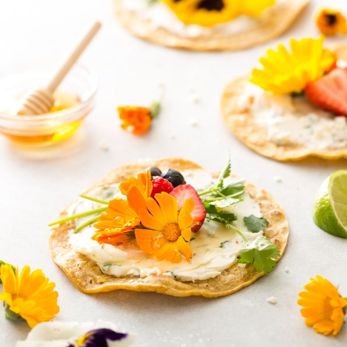 Make Your Own Edible Art Pieces With This Floral Taco Recipe