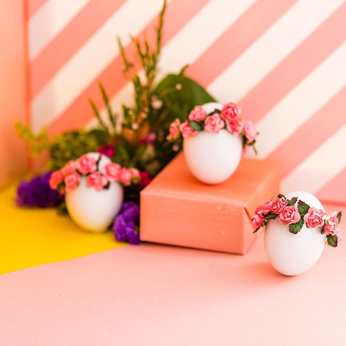 Let Your Easter Eggs Join the Party With Mini DIY Floral Crowns