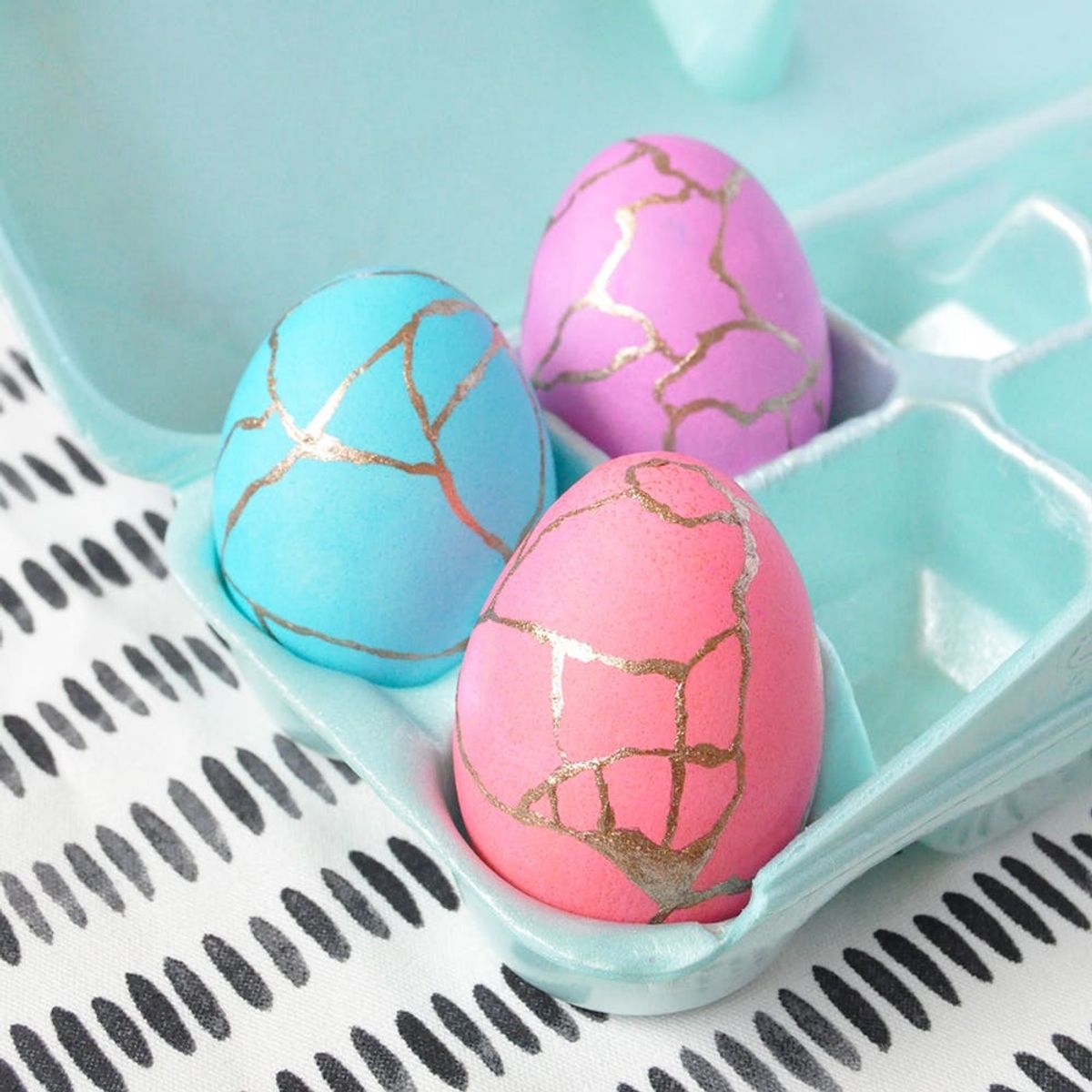 Add a Pop of Gold to Easter With These DIY Kintsugi-Inspired Eggs