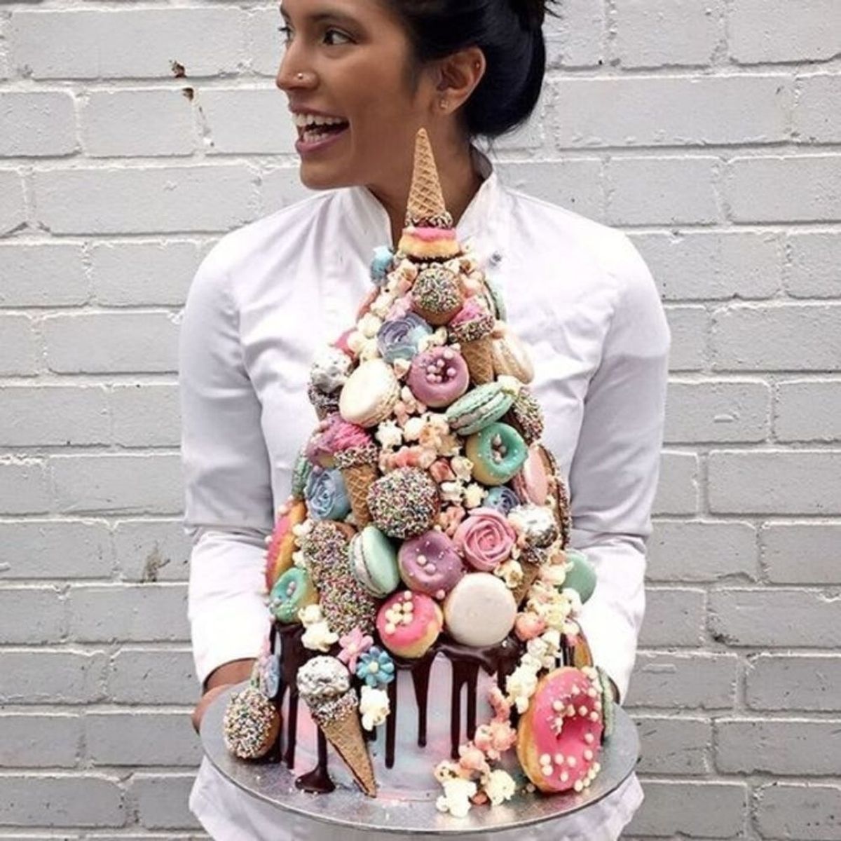 This Unicorn-Inspired Wedding Cake Is Embracing *All* the Trends