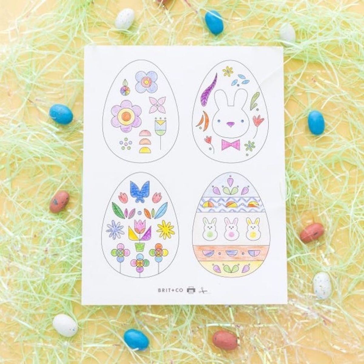 Download These Adorable Passover + Easter Coloring Pages