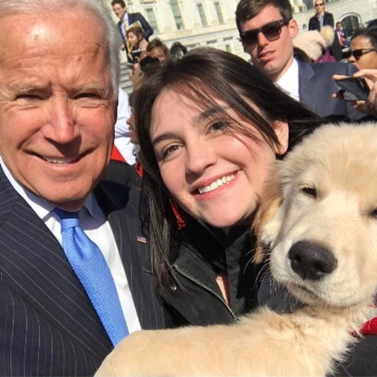 Human Joe Biden Meets Puppy Biden and OMG, the Cuteness!