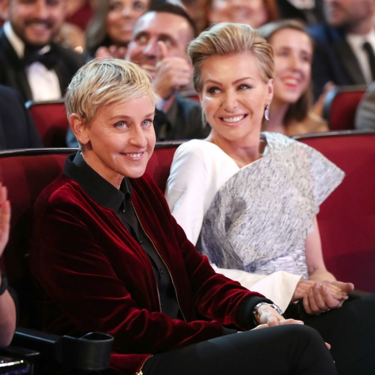 Here’s How Wine Caused Ellen to Dislocate Her Finger While Partying With Her Wife