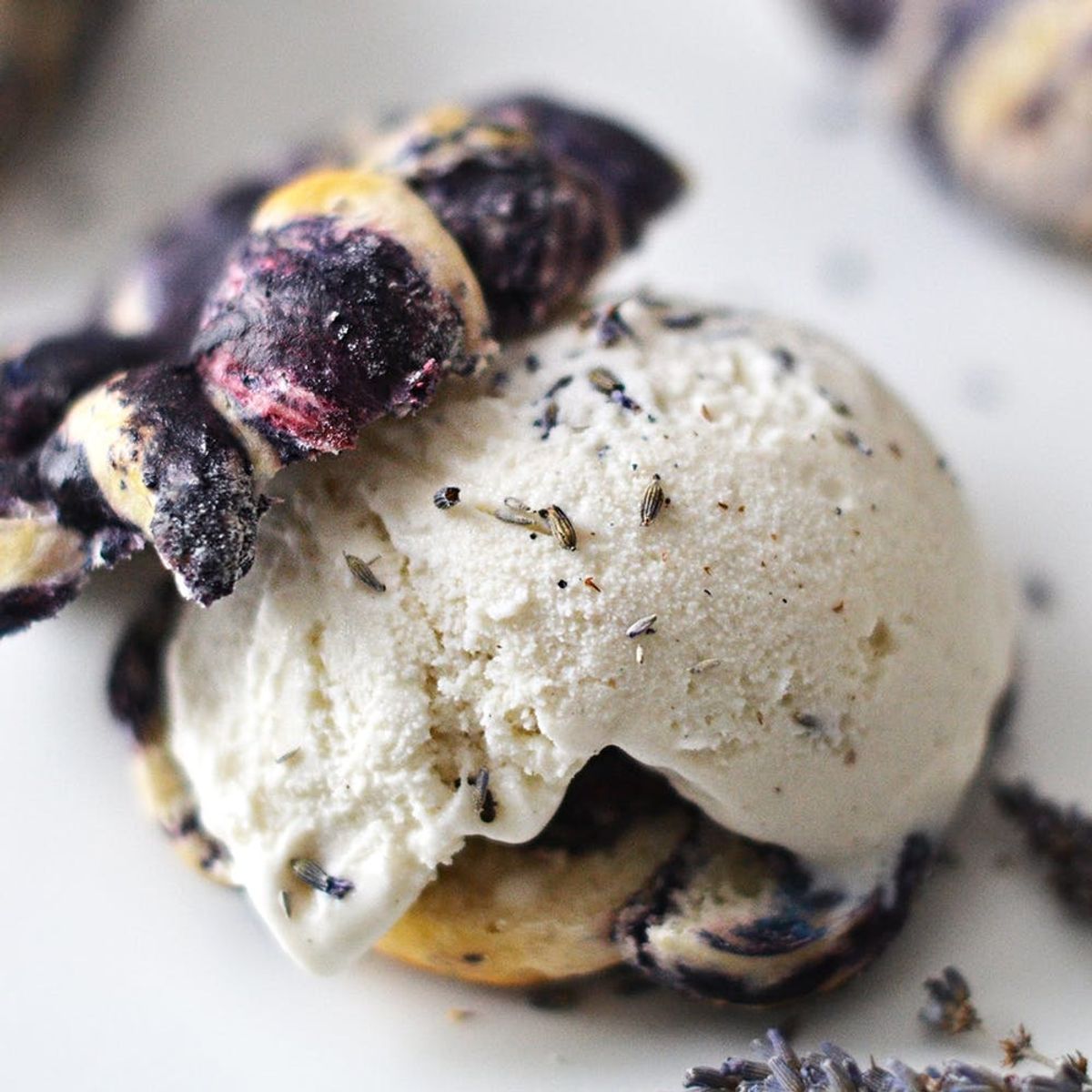 Start the Day With a Lavender Ice Cream Bagel Sandwich