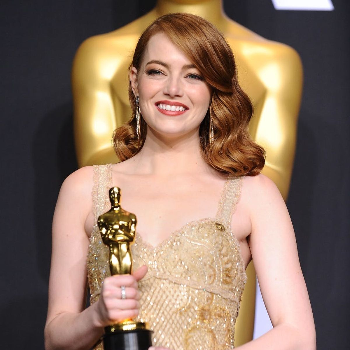 Emma Stone’s Oscar Outfit Had a Powerful Addition That You Probably Missed