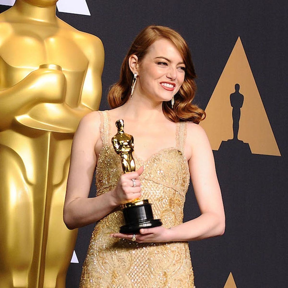 Here’s the Exact Shade of Emma Stone’s Brick-Red Lipstick for the Oscars