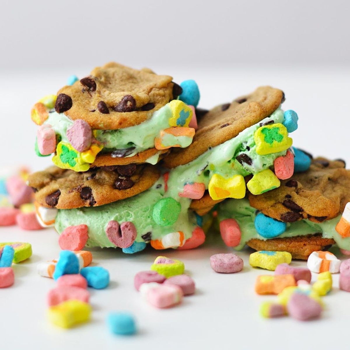 Celebrate St Patrick’s Day With This Lucky Charm Ice Cream Sandwich Recipe