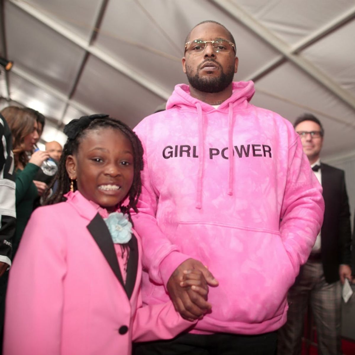 ScHoolboy Q and His Daughter Just Won the Grammy Red Carpet in These Super Sweet Pink Outfits