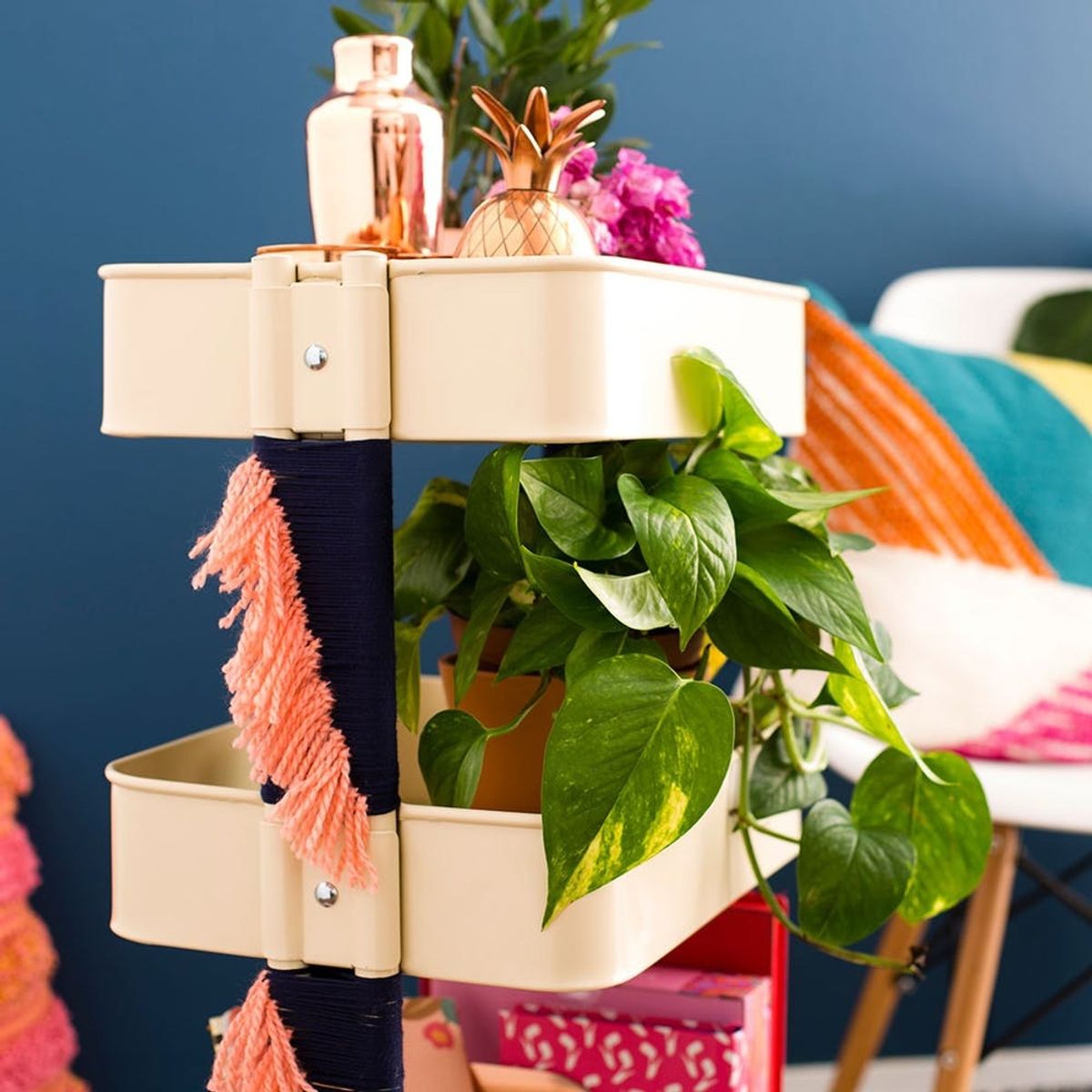 Tassel Lovers, This Bar Cart IKEA Hack Is Your Next DIY