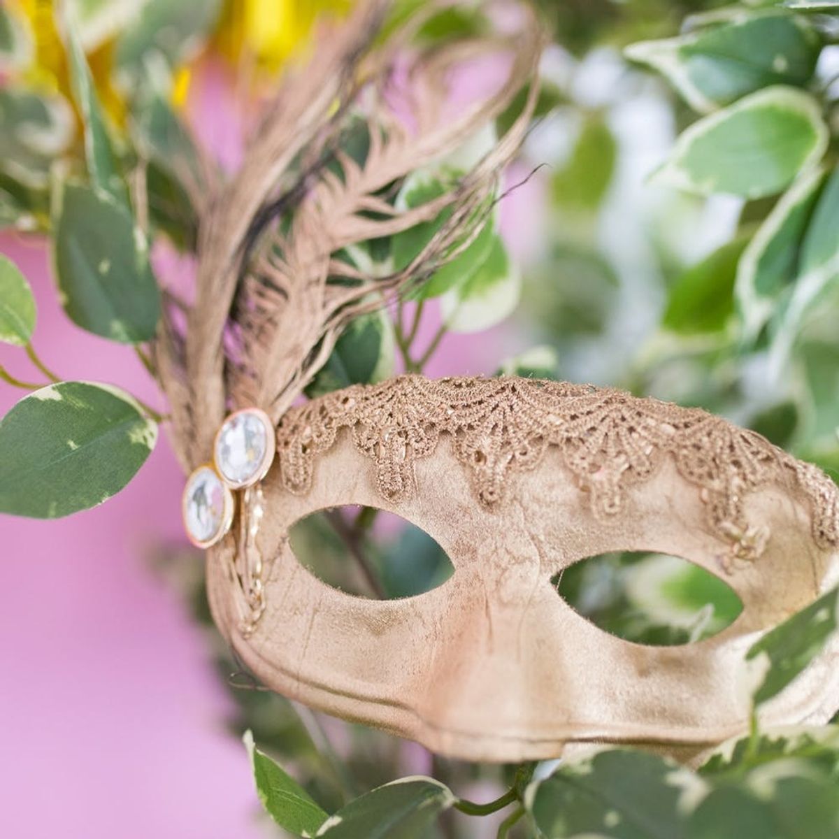Bring Mardi Gras Home With This Sparkling DIY Mask