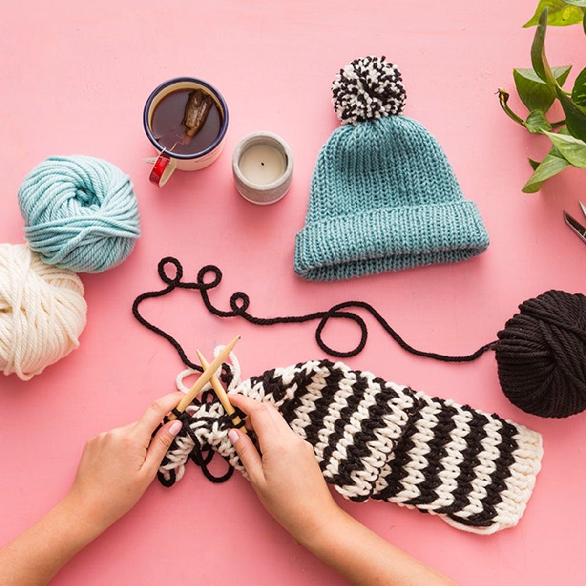 Finally! Learn How To Knit An Infinity Scarf and Beanie