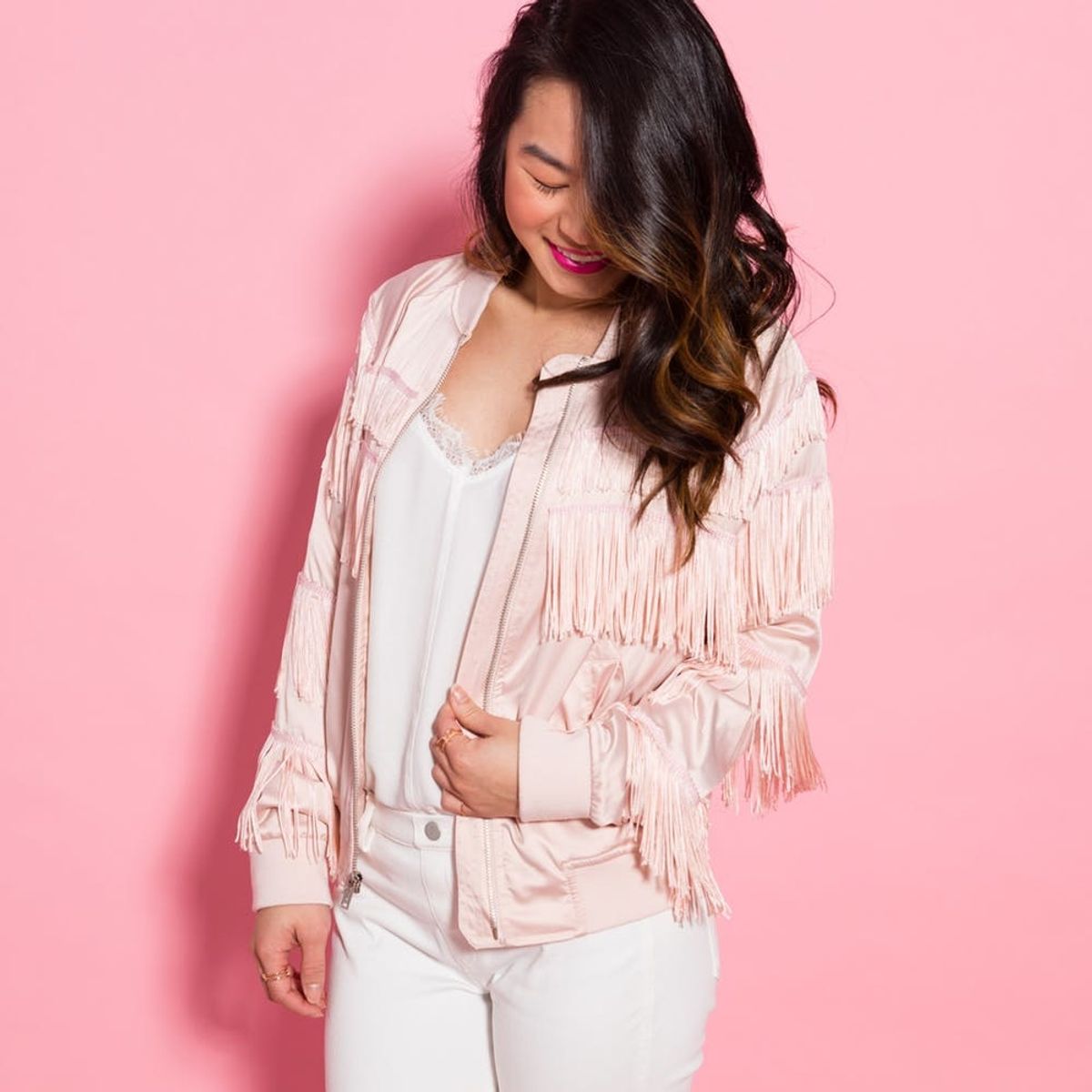 Add a Touch of Fringe to Your Bomber With This No-Sew Hack