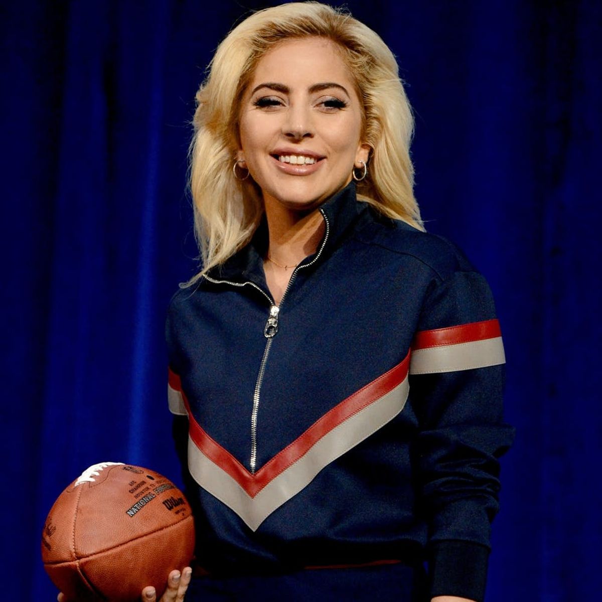 Twitter Is Lighting Up the New England Patriots After Lady Gaga Caught the Football Like a Champ