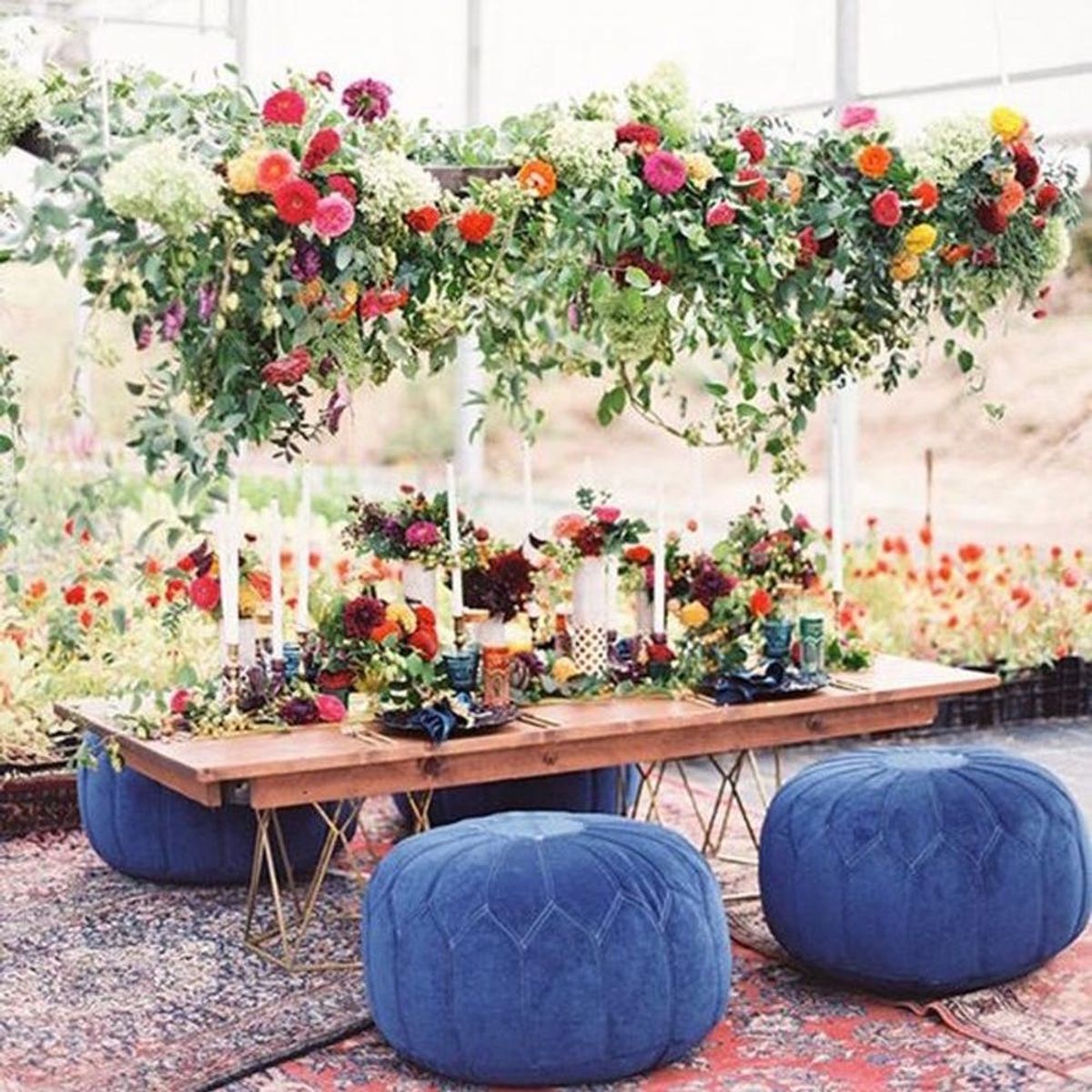 15 Floral Chandeliers That Will Make Your Wedding Pop