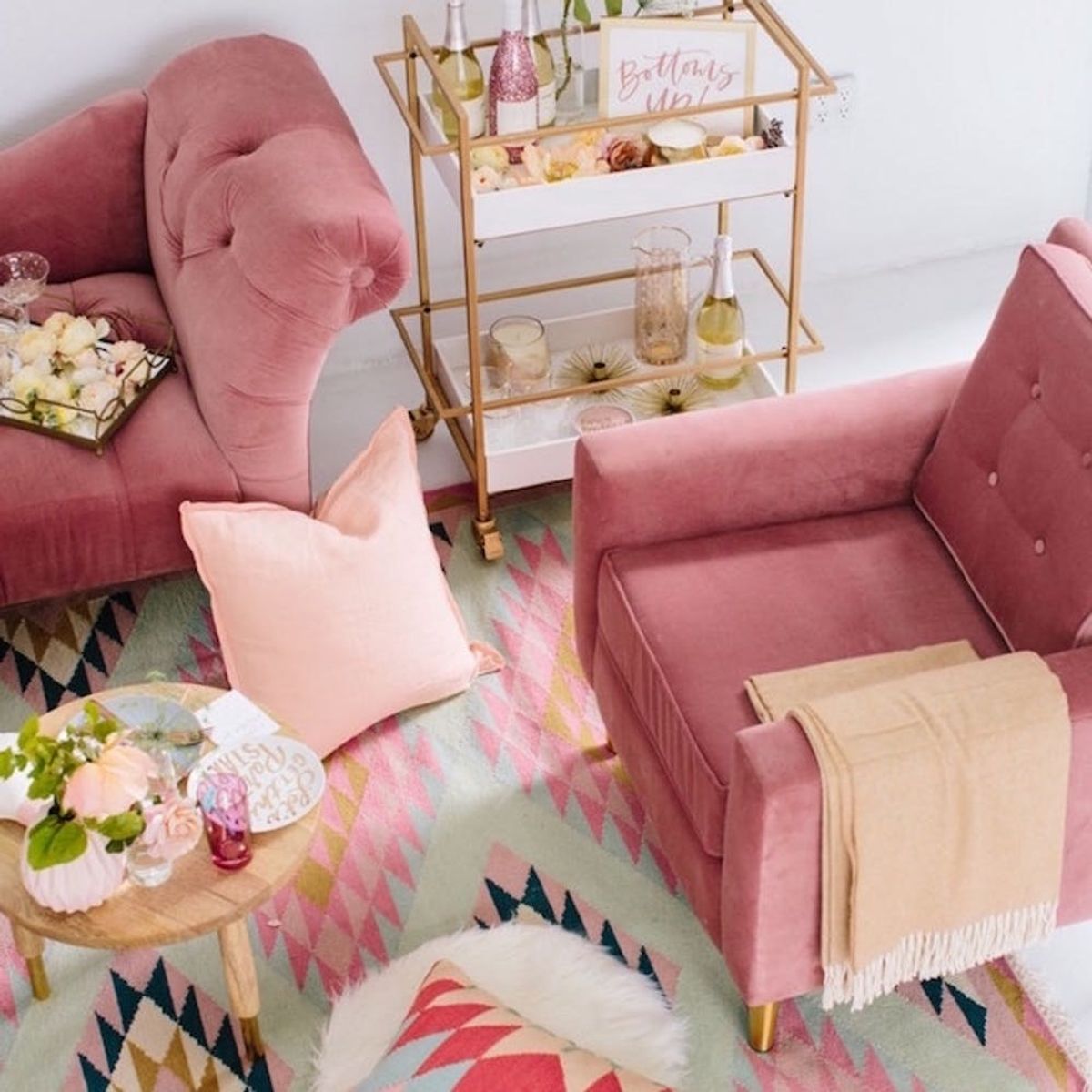 Lulu and Georgia’s Glam Living Room Collection Is #GOALS for Your Galentine’s Night in (and Beyond)