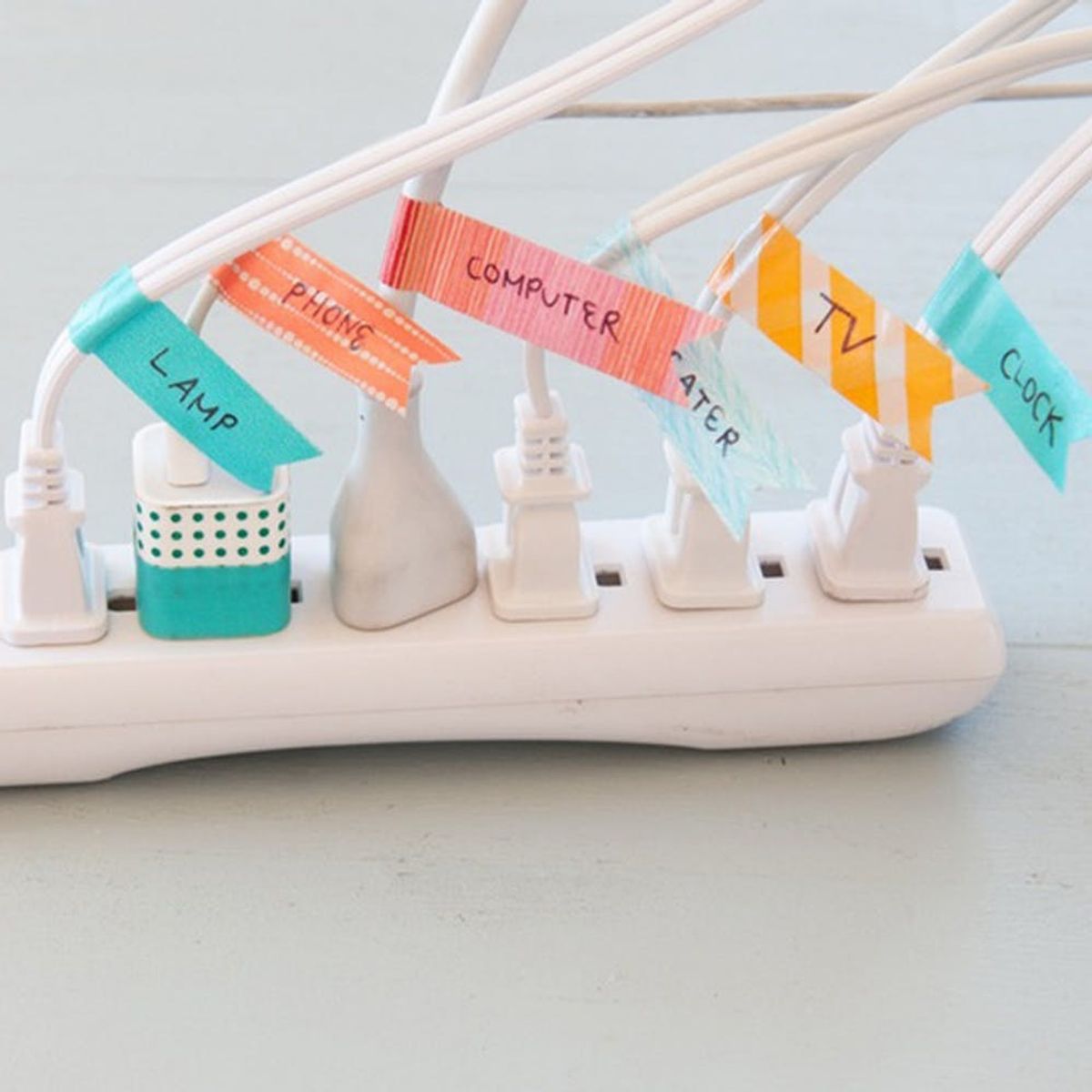 Make These Washi Tape Cord Labels to Organize ALL Your Tech