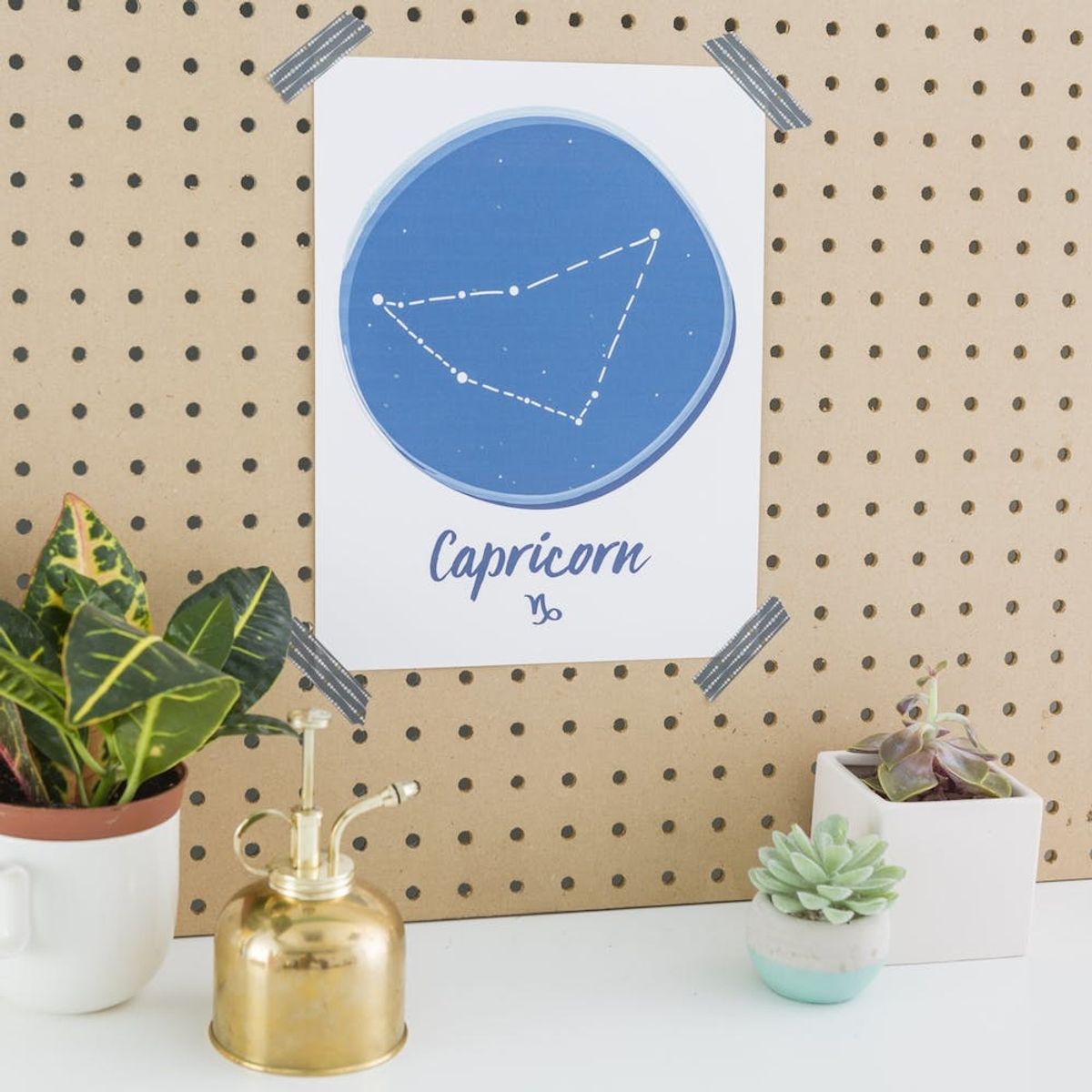 Download This Free Zodiac Wall Art to Rep Your Capricorn Status