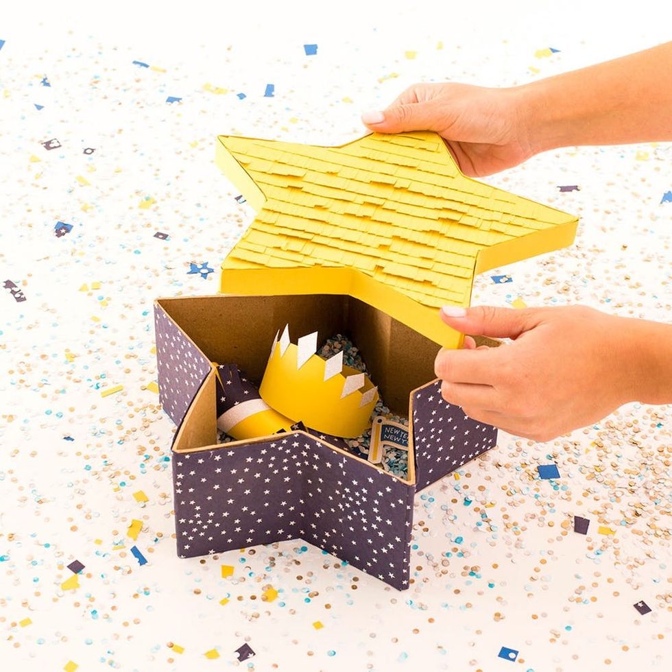 This DIY Piñata Party Box Is the Ultimate New Year’s Eve Party Favor