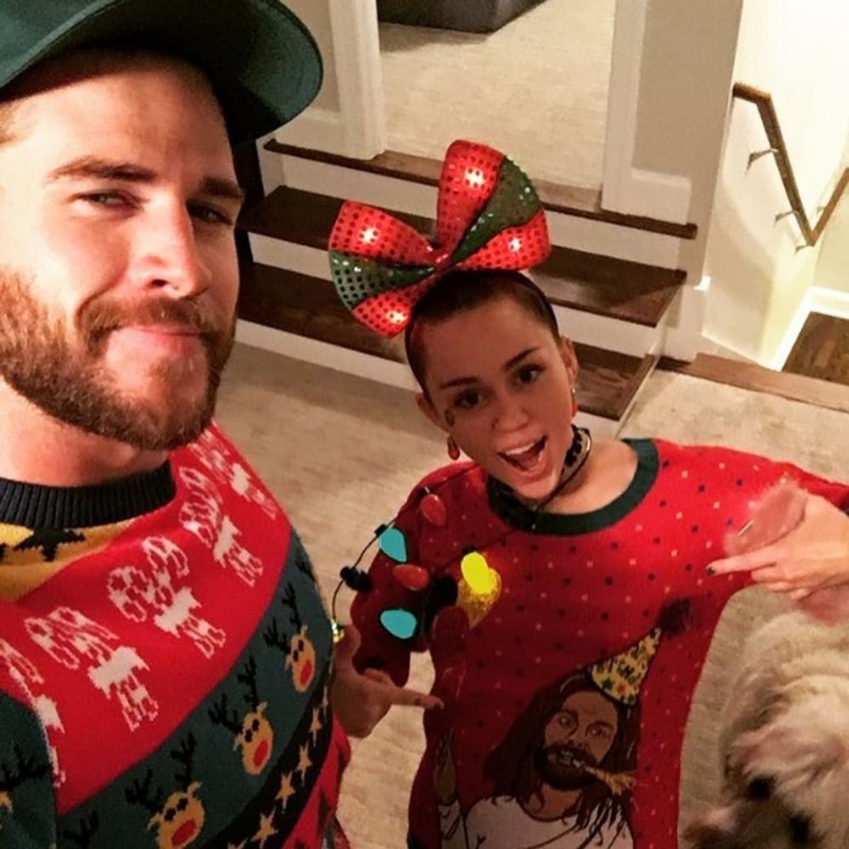 Miley and Liam Are Spending an Adorable Christmas With Chris Hemsworth