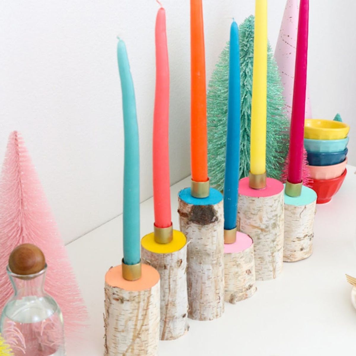 What to Make This Weekend: 3D Gem Ornaments, Birch Wood Candles + More