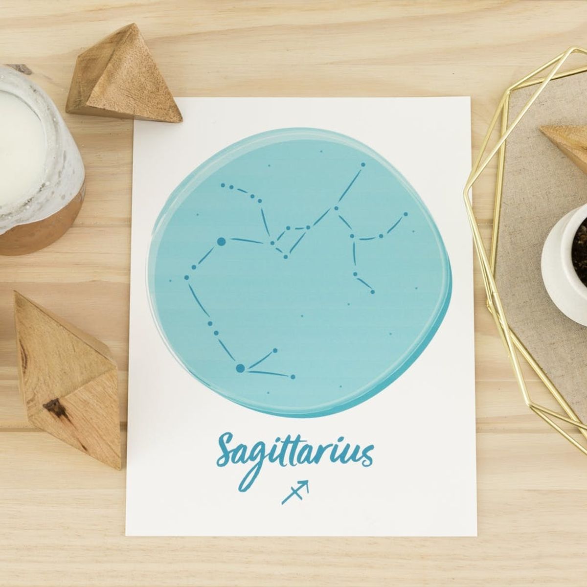 Free Printable Friday: Sagittarius Zodiac Wall Art