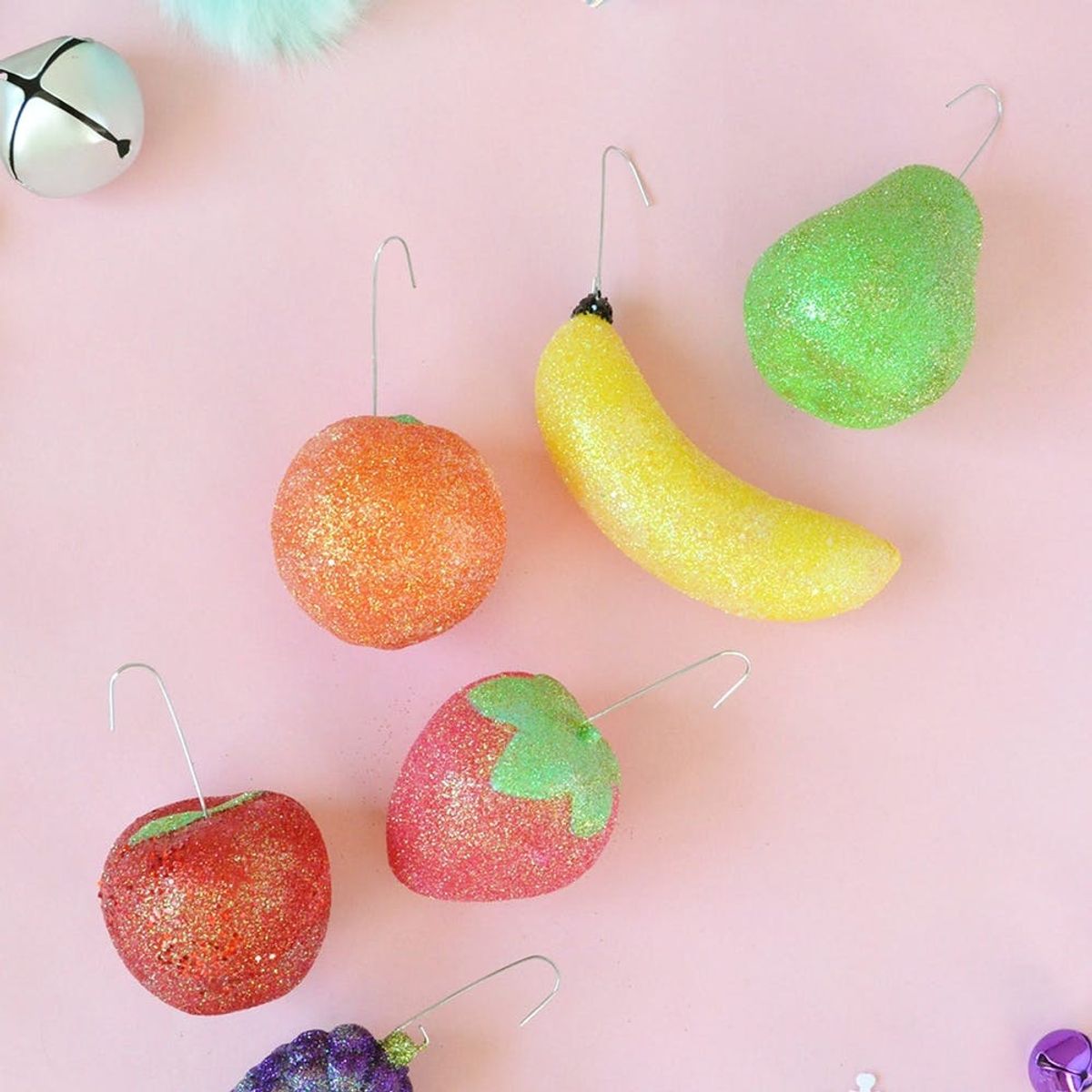 These DIY Glitter Fruit Ornaments Are Almost Good Enough to Eat