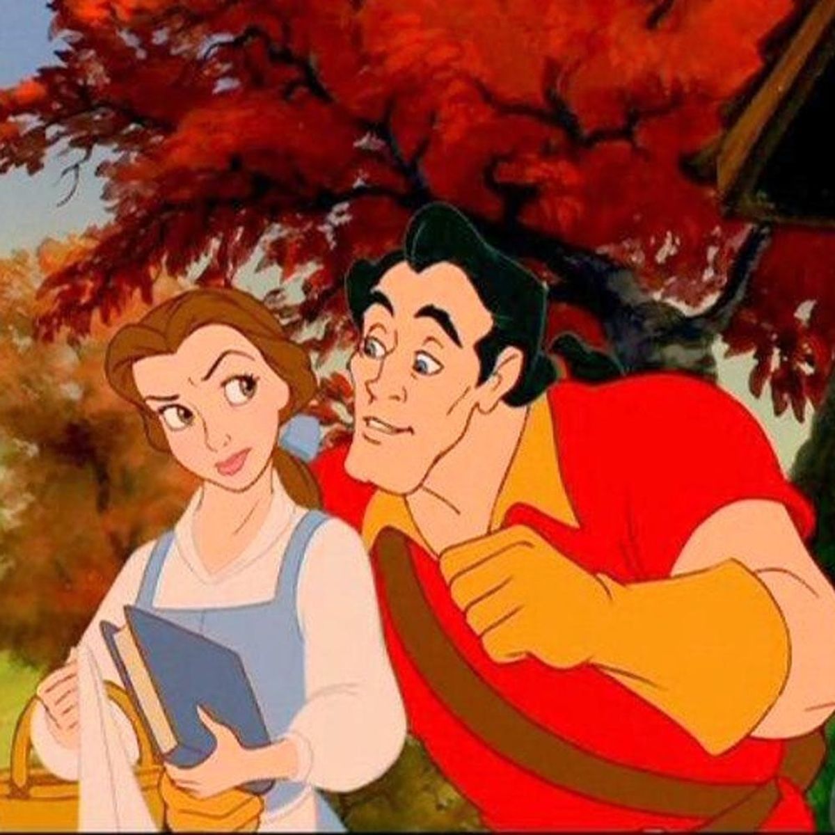 Belle and Gaston Face Off in This Fairytale-Like New Pic from Disney’s Live-Action Beauty and the Beast
