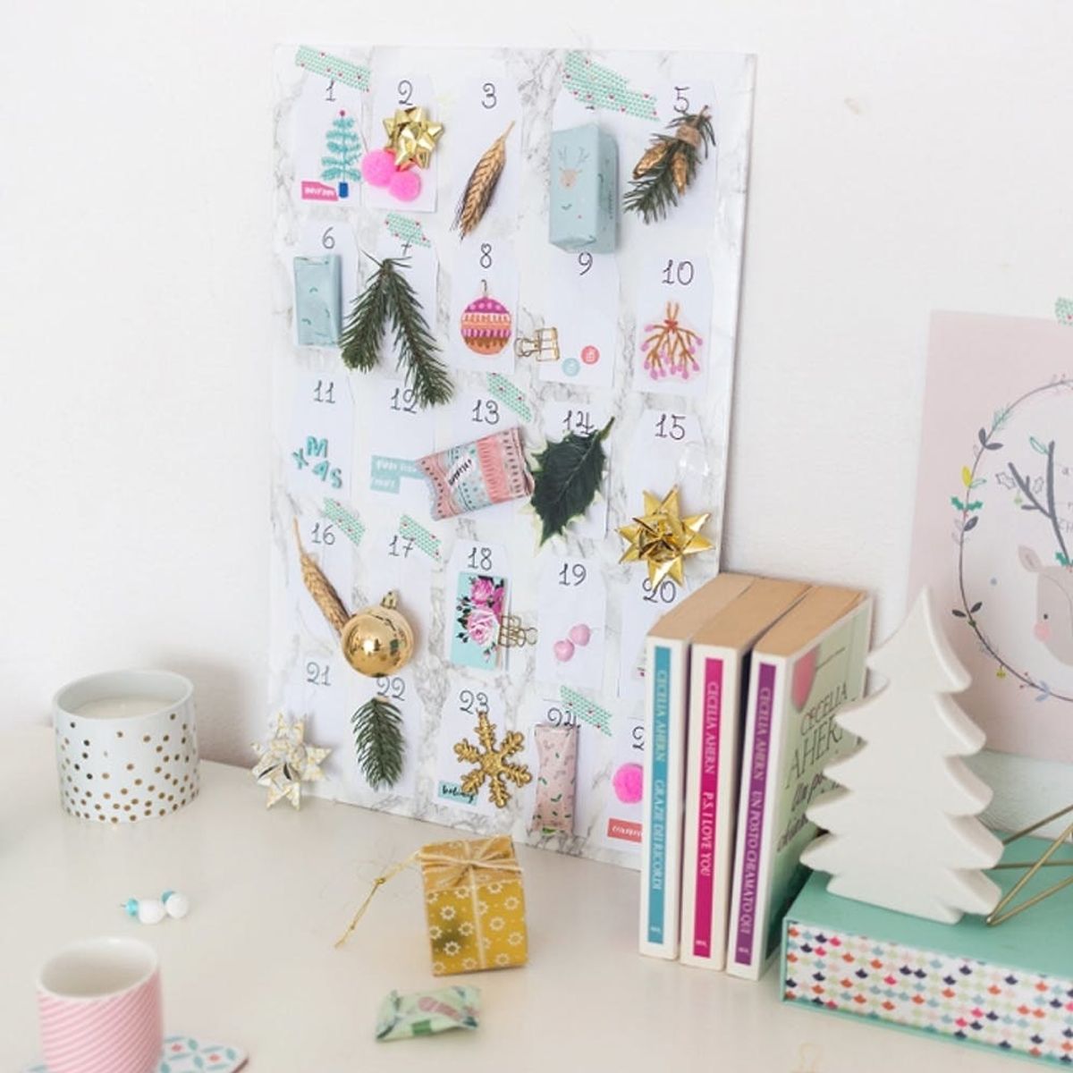 This Colorful DIY Advent Calendar Doubles As Cute Holiday Decor