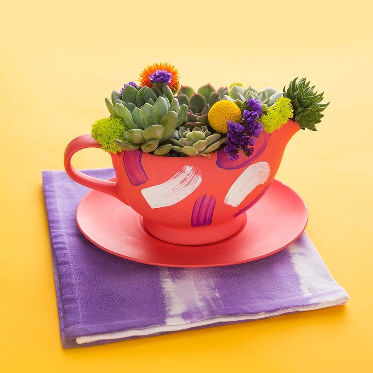 Thanksgiving Hack! How to Turn a Gravy Boat into a Succulent Planter