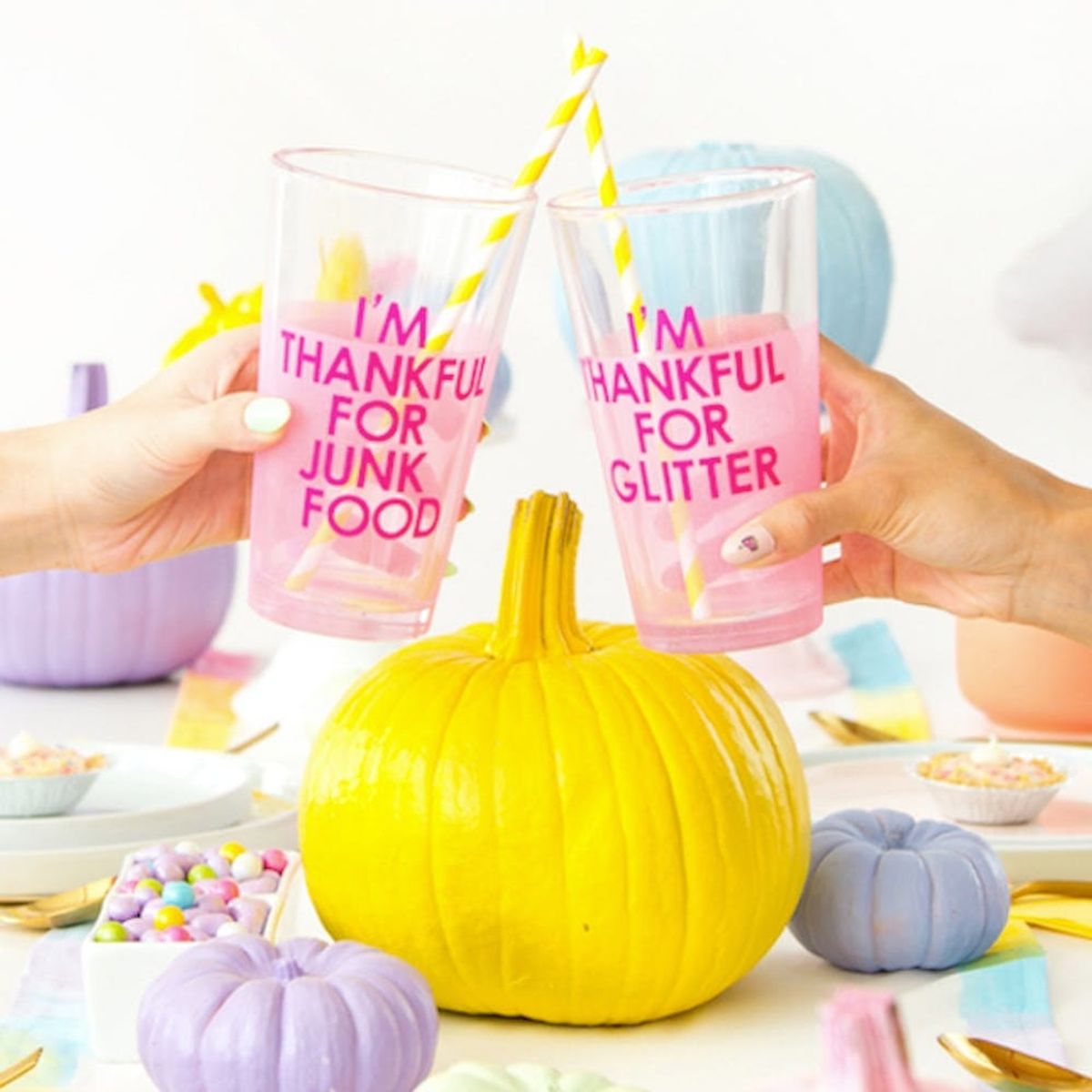 What to Make This Weekend: Ombre Thankful Glasses, Autumnal Wreath + More