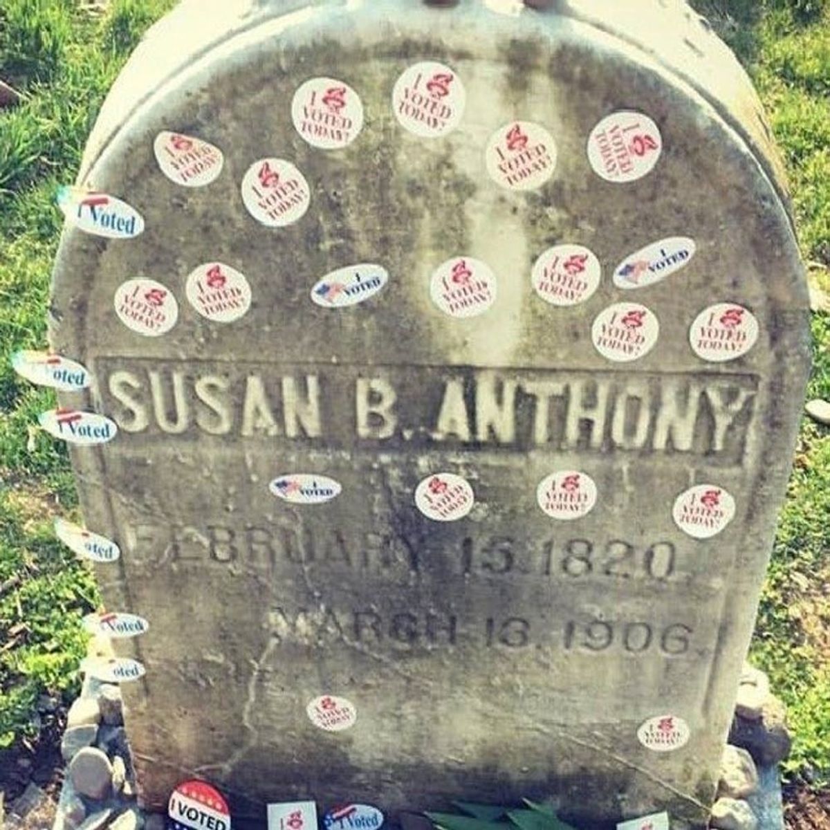 #ElectionDay Voters Are Lining Up to Leave #IVoted Stickers on Susan B. Anthony’s Grave